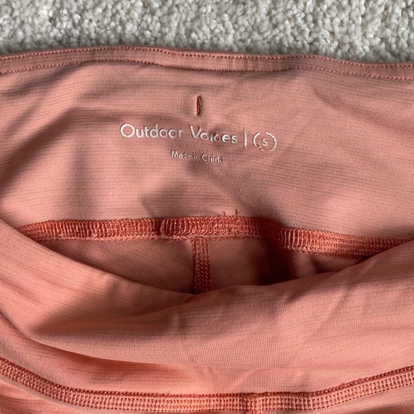 Outdoor Voices TechSweat Leggings Coral Orange in Size Small - Picture 3 of 3